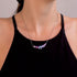 Ultraviolet | .925 Sterling Silver | Galaxy Glass Infinity Clasp Necklace